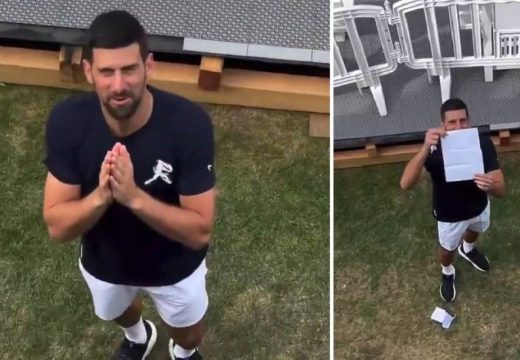 Trenutak za pamćenje: Đoković fanovima otkrio pol bebe (Video)