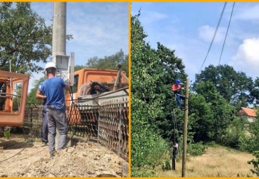 Radnici ODS “Elektro-Bijeljina” na terenu u Semberiji i Birču: Sanacija mreže u Suvom Polju, zamjena stubova kod Vlasenice