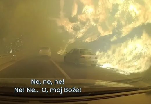 Dramatičan snimak iz Omiša: Mađari s djetetom (3) bježali kroz vatru (Video)
