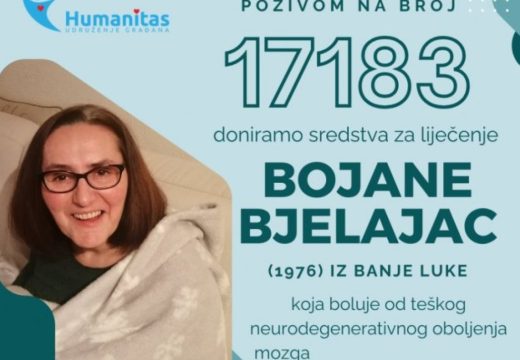 Naše malo nekome znači mnogo: Pozovimo 17183 za liječenje Bojane iz Banjaluke