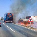 Bijeljina: Gorio traktor koji je prevozio sijeno
