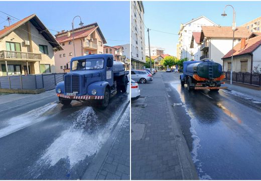Bijeljinski “Komunalac” ekspresno reagovao: Kamionom peru ulice (Foto)
