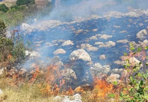 Trebinje: Požar na Zupcima, gasi 30 vatrogasaca sa dobrovoljnim vatrogasnim društvima