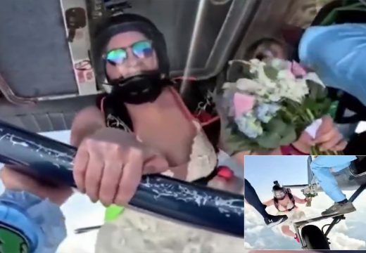 Vjenčanje za pamćenje: Mladenci i svatovi skočili sa 4.200 metara (VIDEO)
