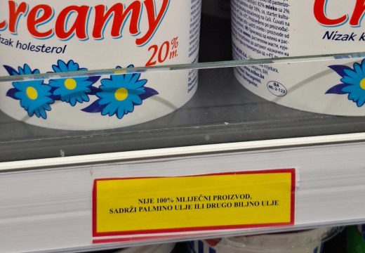 Većina trgovaca u RS pravilno označila proizvode koji nisu 100 odsto mliječni