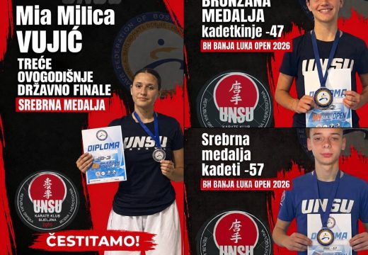 Odličan start sezone za UNSU: Dva srebra i bronza u Banjaluci