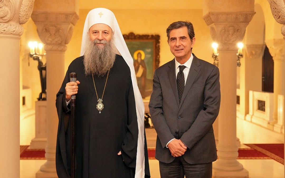 Патријарх Порфирије разговарао са замеником министра унутрашњих послова Грчке