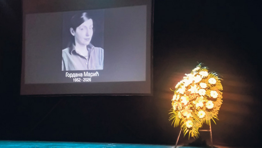 Последњи опроштај од Гордане Марић