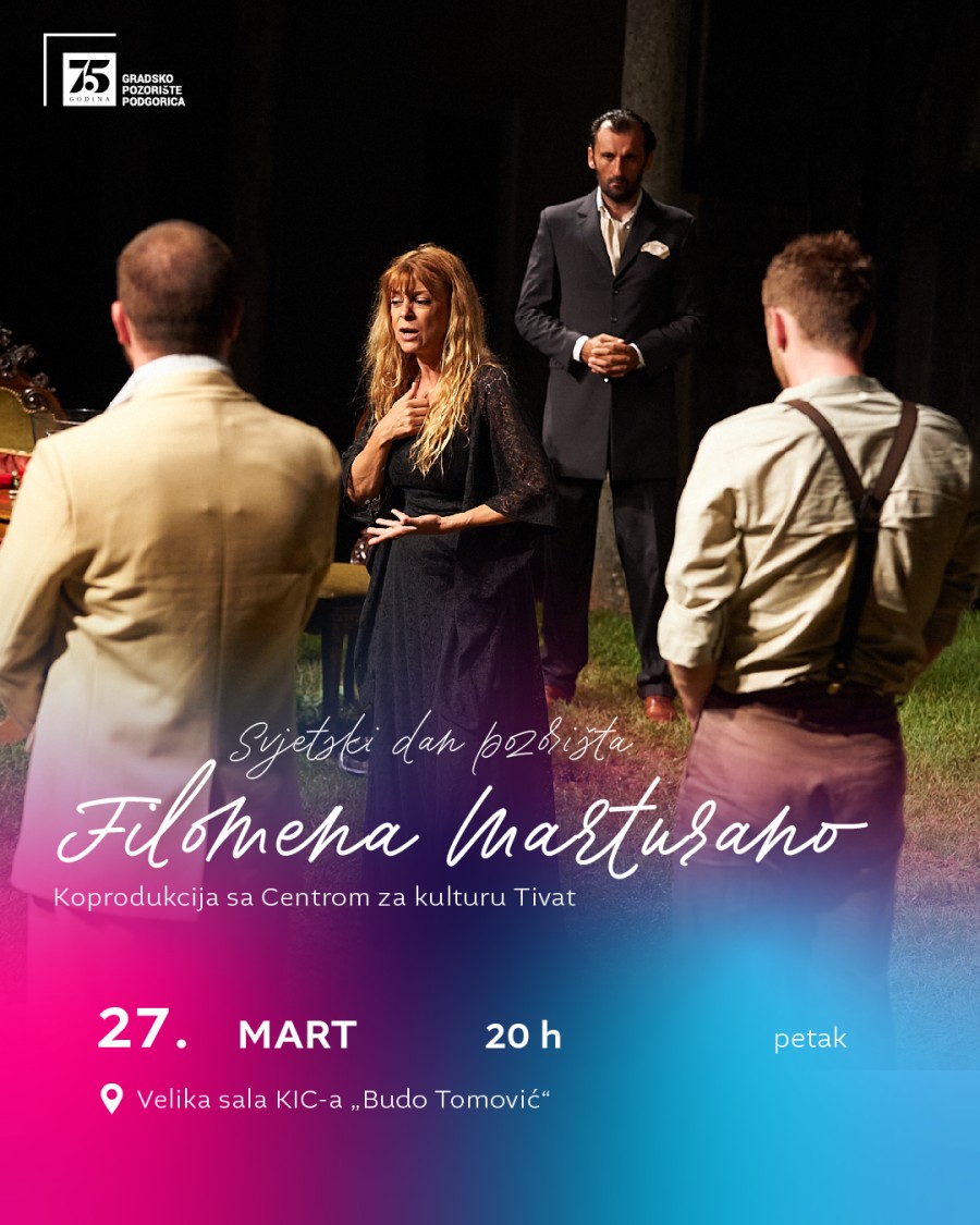 На Свјетски дан позоришта „Филомена Мартурано“ у Великој сали КИЦ-а