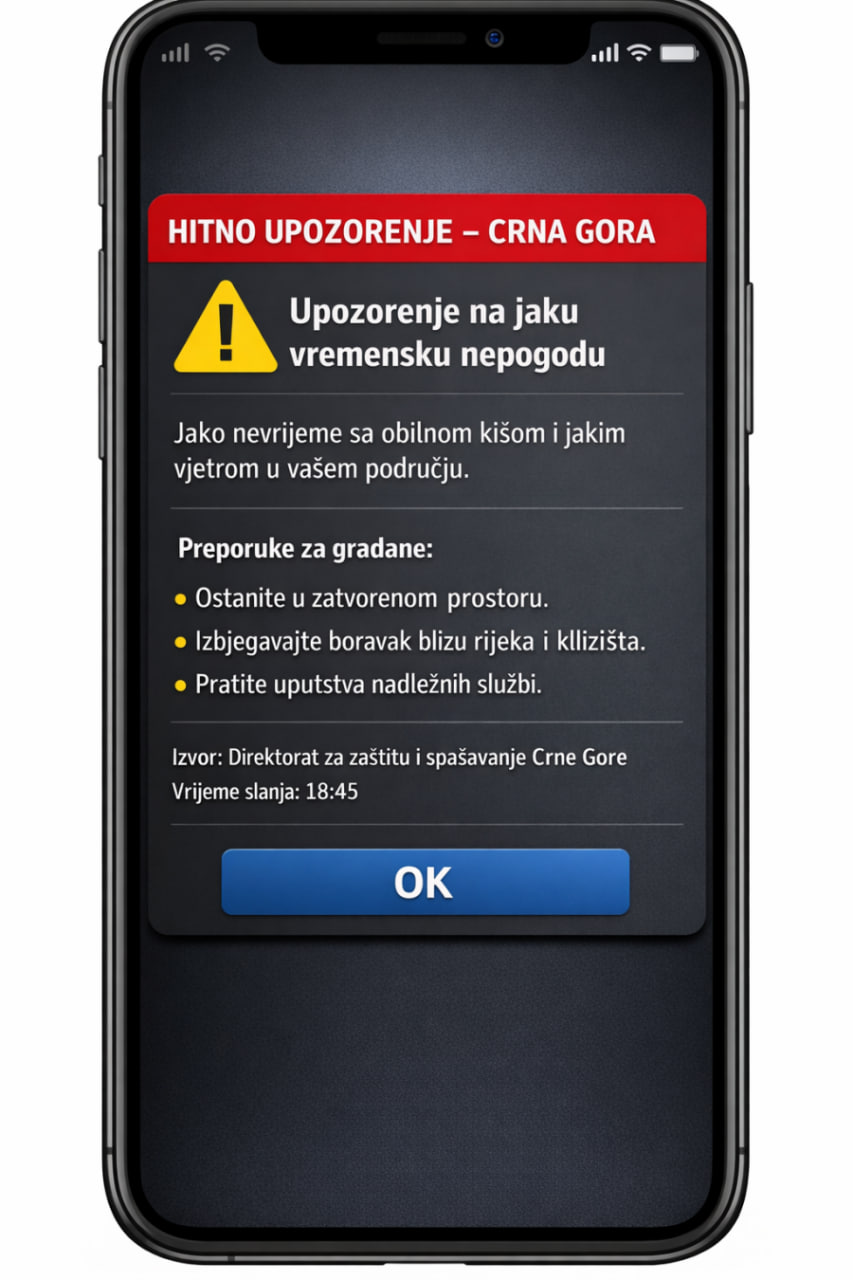 Систем јавног упозоравања стиже након измјена закона