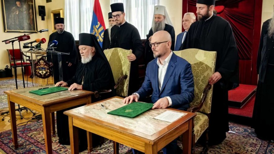Компанија НИС поклонила Српској Православној Цркви земљиште манастира Војловица-тренутак велике историјске правде