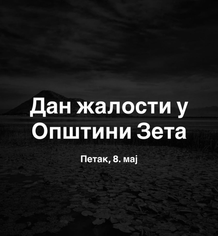 Општина Зета прогласила 8. мај Даном жалости након проналаска другог страдалог у несрећи на Скадарском језеру