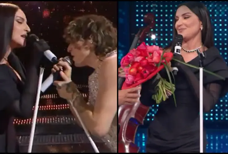 Sanremo, Arisa e Irama: look audace per donna sofisticata