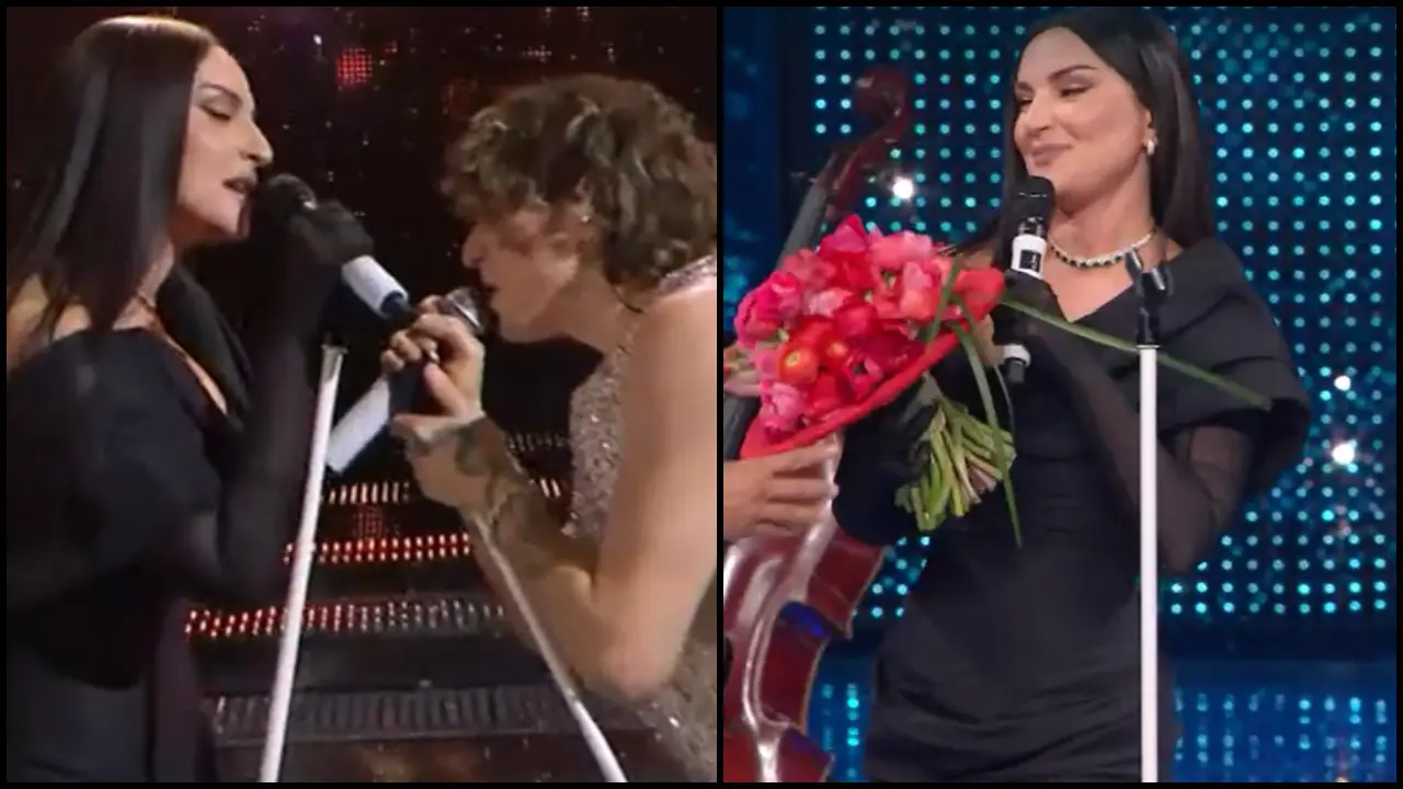 Sanremo, Arisa e Irama: look audace per donna sofisticata
