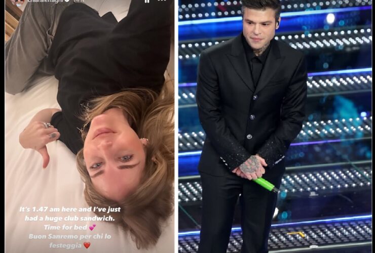 Fedez a Sanremo, Ferragni corre via: reazione spontanea