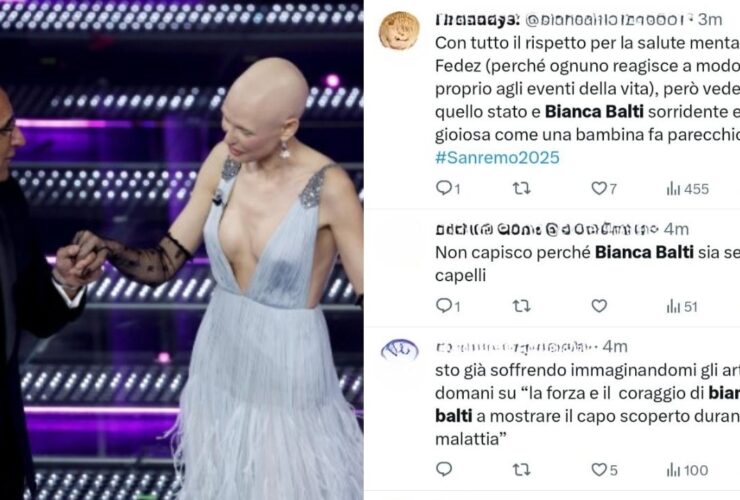 Carlo Conti colpito dalla trovata di Bianca Balti in onda