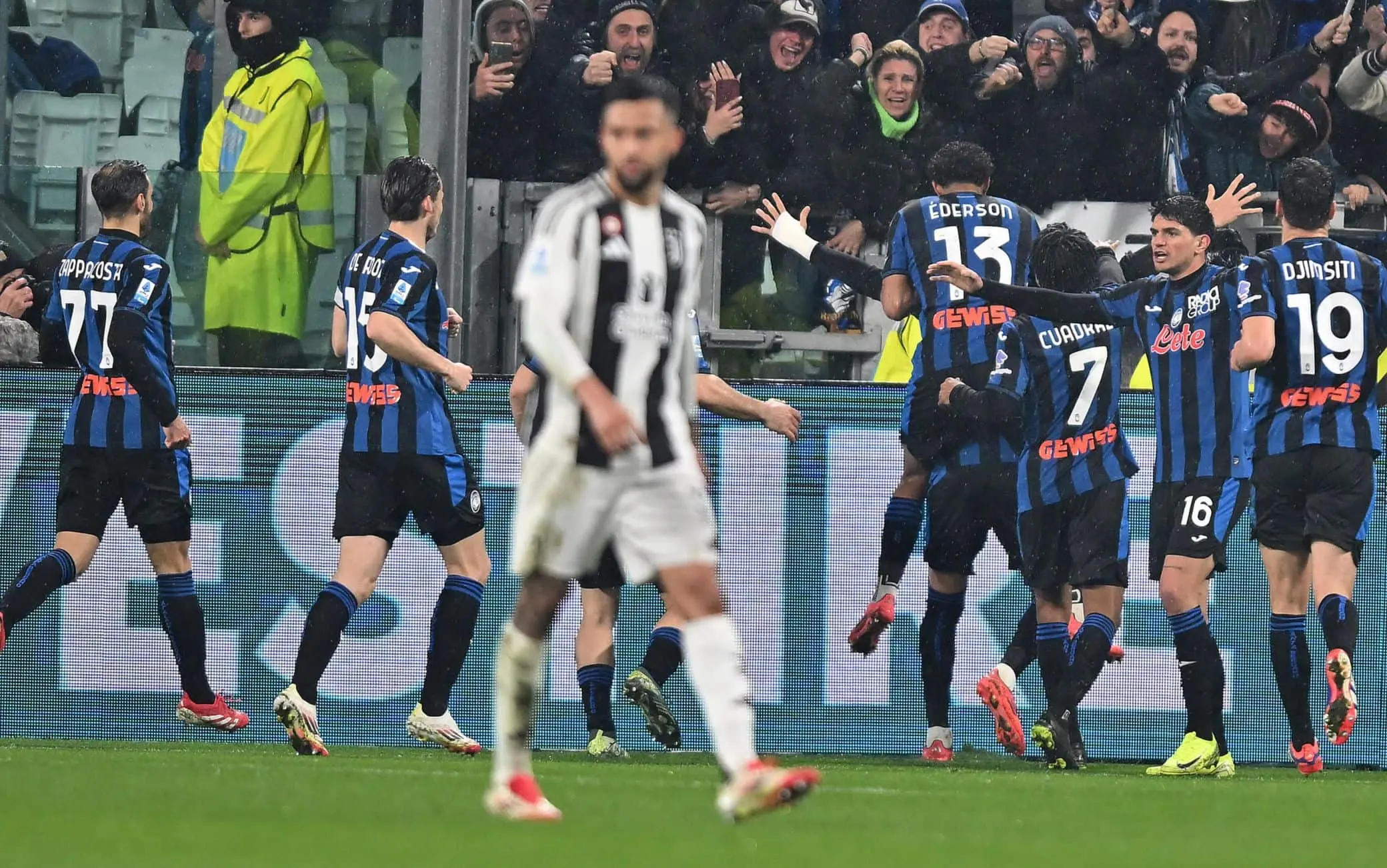 Juventus-Atalanta 0-4: le reti decisive di Retegui e Lookman