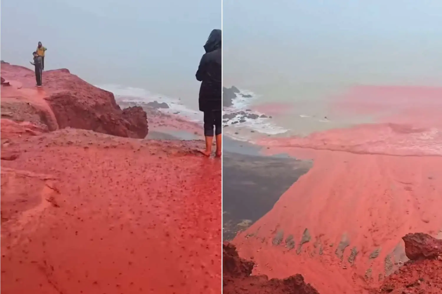 Acque rosse come il sangue: un fenomeno che incanta il pianeta