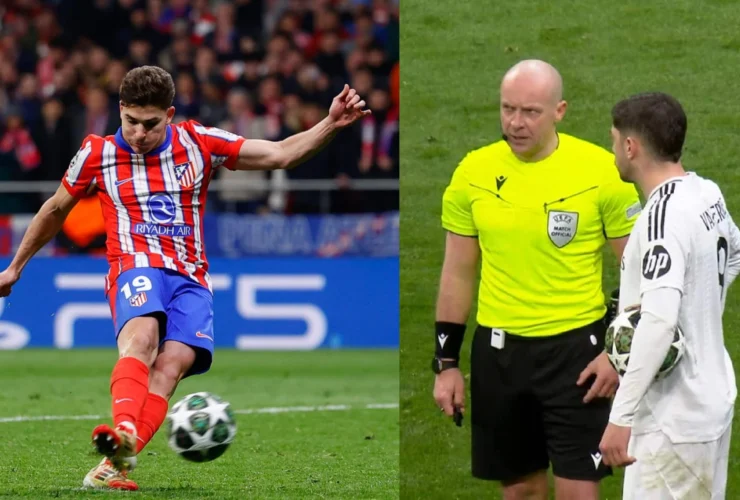 Il rigore di Julian Alvarez non concesso dal Var in Atletico-Real