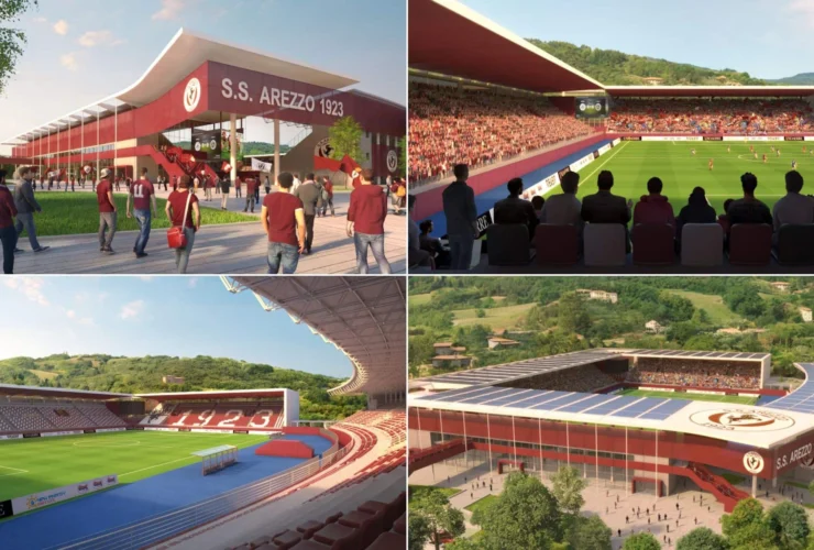 Arezzo e il nuovo stadio da 12.500 posti: un esempio inglese da emulare