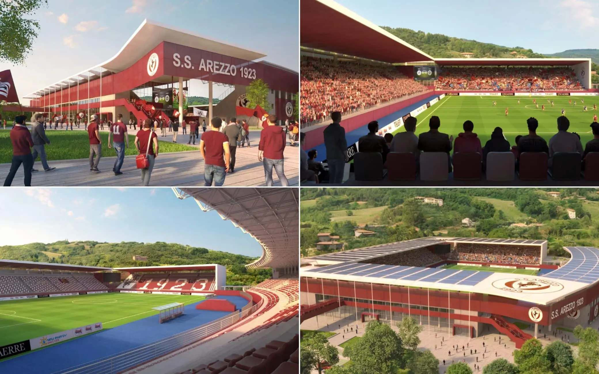 Arezzo e il nuovo stadio da 12.500 posti: un esempio inglese da emulare