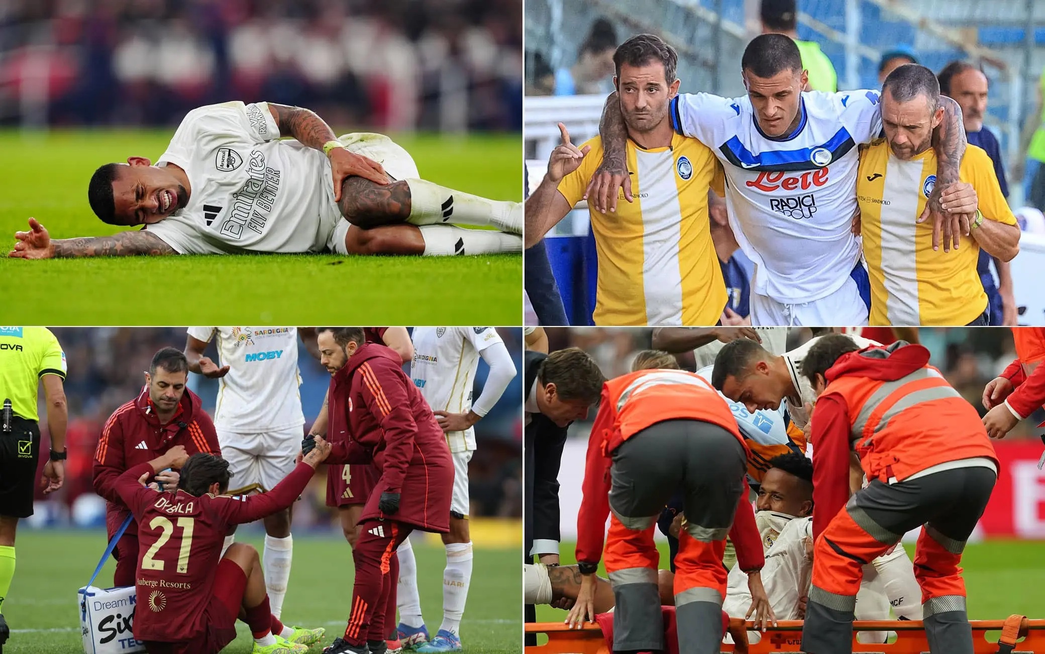 Infortuni dei grandi giocatori in Serie A e nei campionati europei