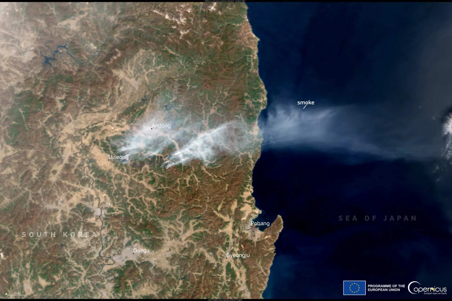 Ecco il titolo riscritto secondo le indicazioni: 

**Satelliti svelano il drammatico incendio in Corea del Sud**