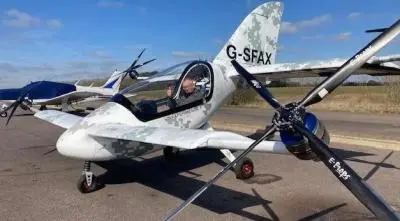 Un drone elettrico per viaggiare sfidando il vento a 160 km/h!
