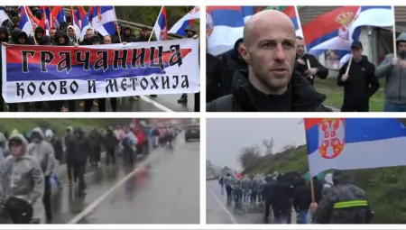 La gente del Kosovo sfida la tempesta e si dirige verso Belgrado!
