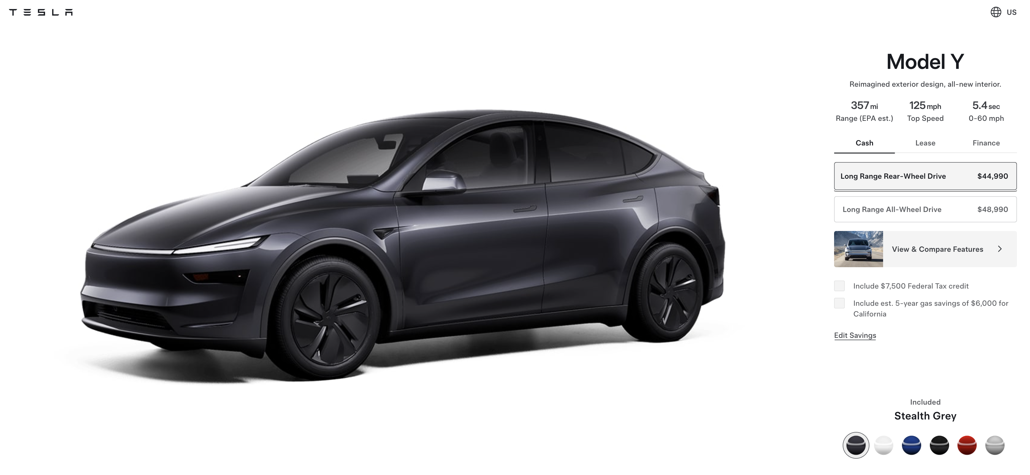 Tesla presenta il nuovo Model Y RWD a un prezzo accessibile negli Stati Uniti