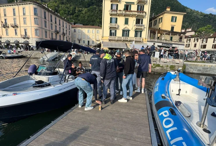 Controlli serrati al molo Sant’Agostino di Como sulle barche ormeggiate