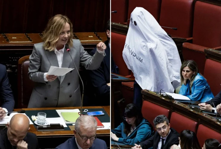 Meloni smaschera Conte in Aula durante ora antimilitarista decisiva
