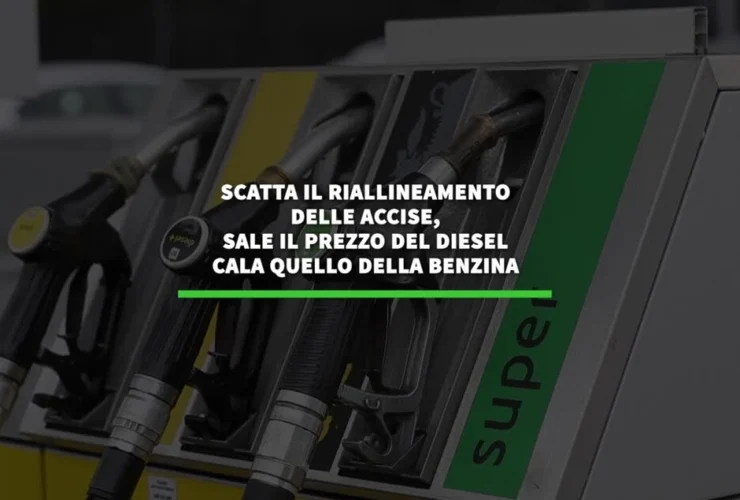 Riallineamento accise carburanti: diesel più caro, benzina in calo
