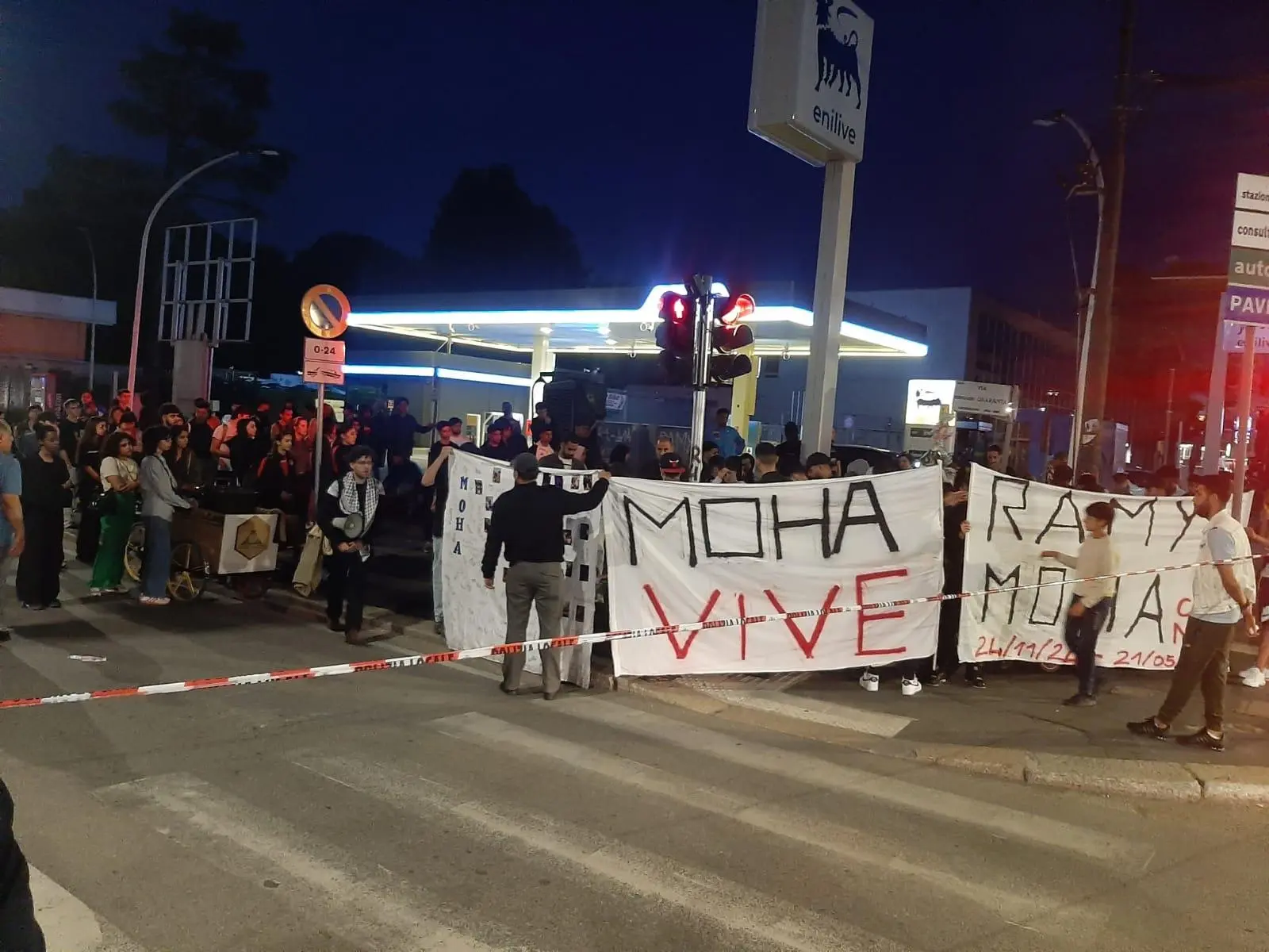 Mahmoud Mohamed, ricordo e tensione al corteo di Corvetto