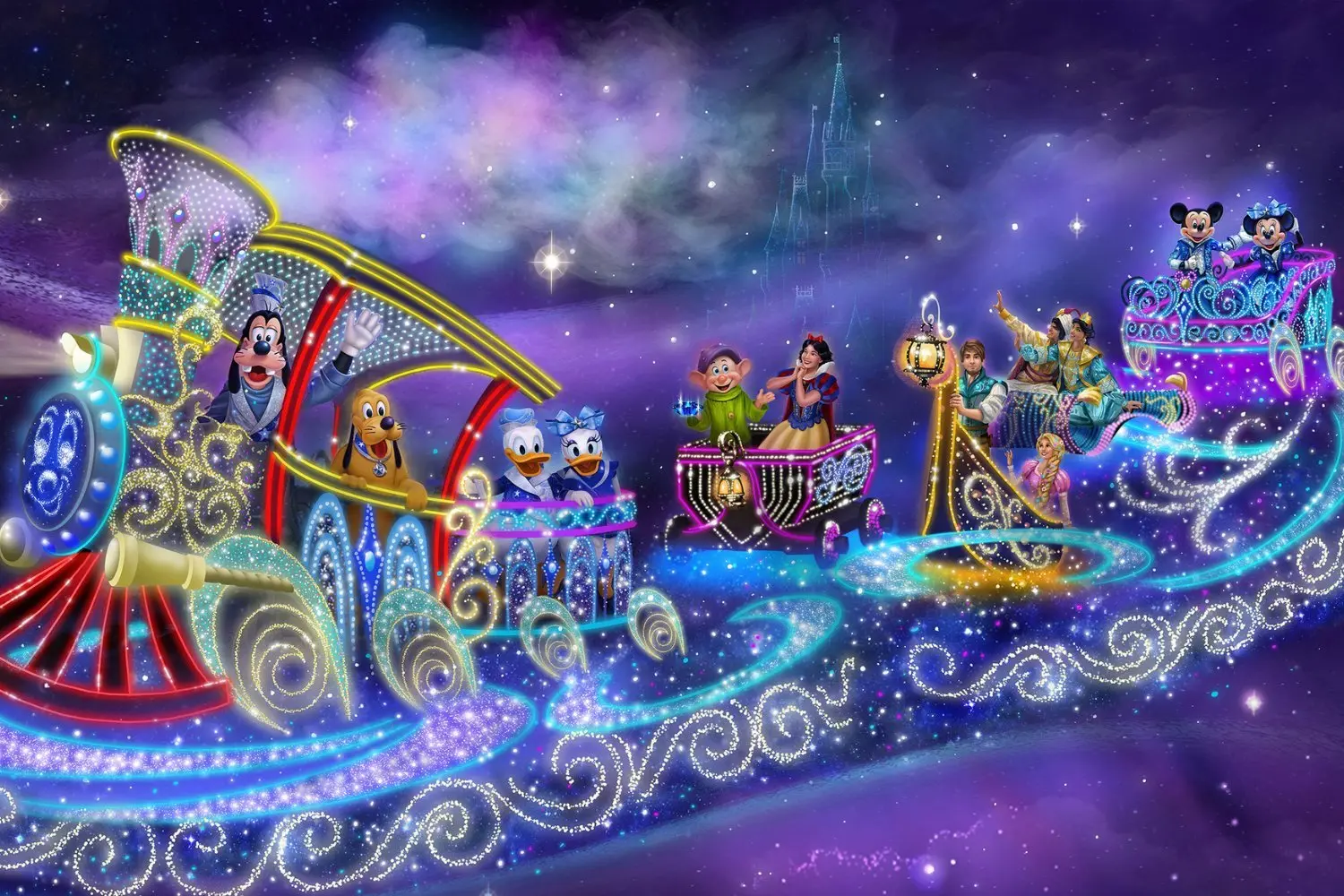 Walt Disney world: il primo magico parata notturna dell’estate