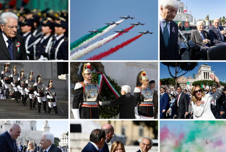 Mattarella sull’Altare della Patria: referendum simbolo di pace e libertà