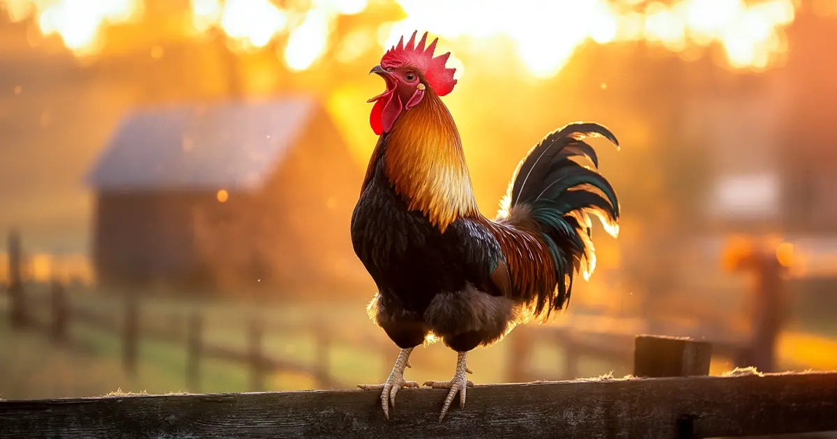 Perché i galli cantano all’alba anche nell’oscurità: il loro orologio biologico