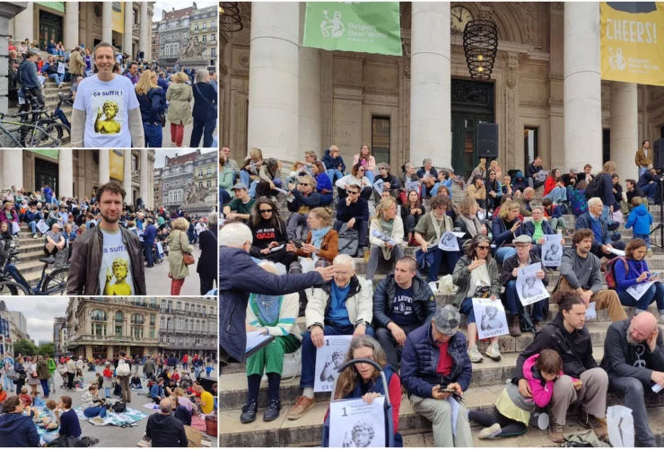 Se ognuno resta isolato nulla cambia: picnic civico alla Bourse per un governo di Bruxelles