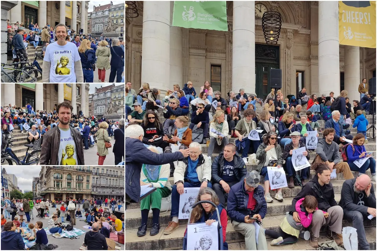 Se ognuno resta isolato nulla cambia: picnic civico alla Bourse per un governo di Bruxelles