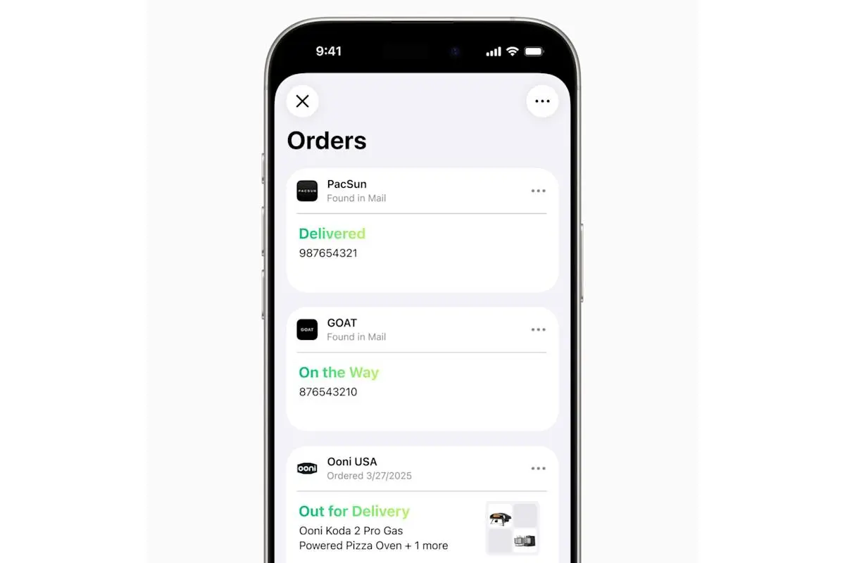 Aggiornamento iOS 26 di Apple Wallet: come tracciare spedizioni via email