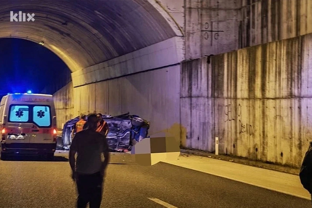 Stravična nesreća na auto-putu "9. januar": Autom sletio sa nadvožnjaka