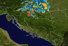 Jako nevrijeme sa ledom u Hrvatskoj: Trampolinu nosilo kao pero