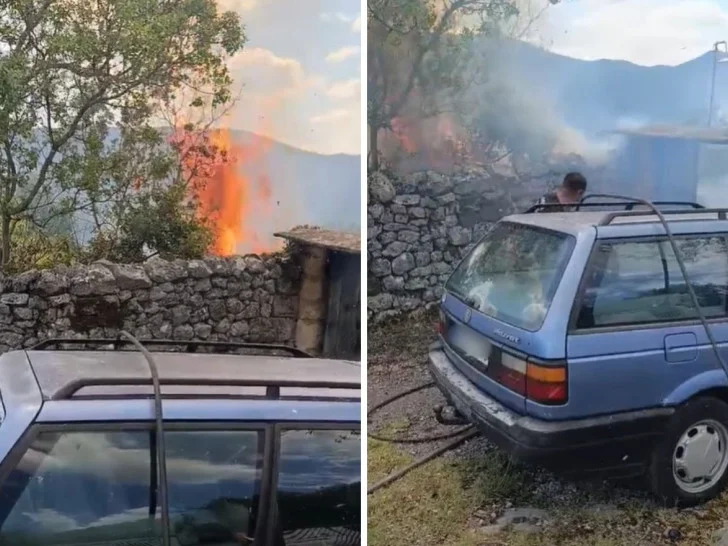 Drama u selu Hum kod Trebinja: Požar došao do kuća
