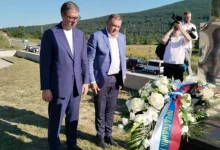 Dodik i Vučić odali poštu ubijenima na Petrovačkoj cesti