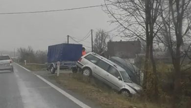težak udes