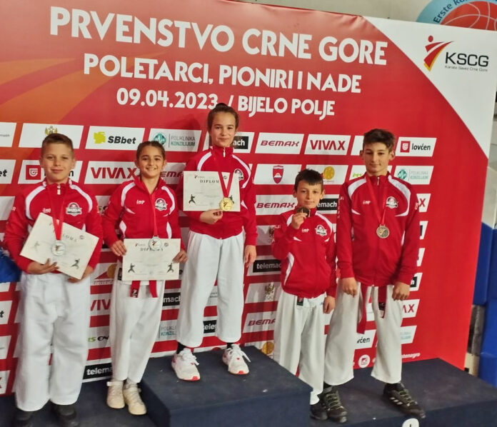Karatisti Bijele, drzavno prvenstvo za mladje kategorije, april 2023