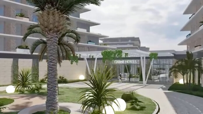 Hotel kompanije Carine u Baosicima, render projekta, aprli 2024.
