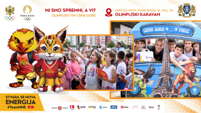 Olimpijski karavan u Herceg Novom, plakat, maj 2024
