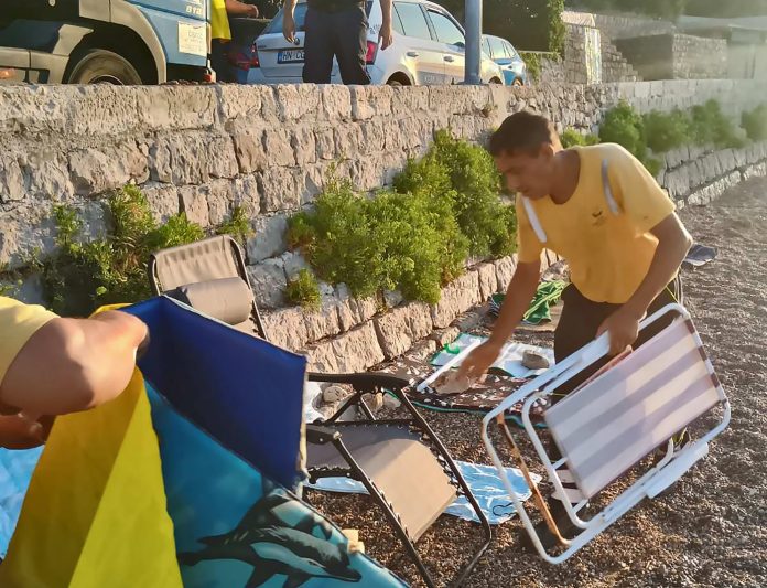 Uklanjanje plaznog mobilijara 4, jul 2025