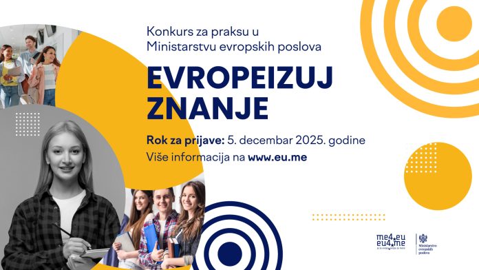 Konkurs za praksu Evropeizuj znanje, novembar 2025